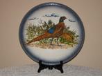 Antieke Italiaanse sierbord met Jachtvogels, Antiek en Kunst, Antiek | Keramiek en Aardewerk, Ophalen of Verzenden
