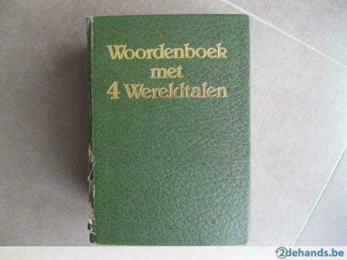 Woordenboek met vier wereldtalen, Livres, Dictionnaires, Allemand, Enlèvement ou Envoi