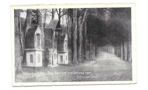 Valkenburg drie beeldjes wandelweg naar schin op Geul, Verzamelen, Postkaarten | Nederland, Gelopen, Limburg, 1940 tot 1960, Ophalen of Verzenden