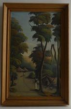 Afrikaans schilderij IIunga, Antiek en Kunst, Ophalen of Verzenden