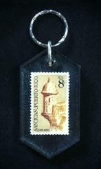 Sleutelhanger met Postzegel San Juan Puerto Rico 1971, Nieuw, Ophalen of Verzenden