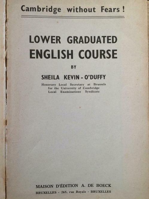 Lower Graduated English Course, Livres, Langue | Anglais, Utilisé, Non-fiction, Enlèvement