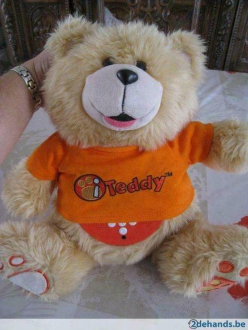 iteddy, I-Teddy, teddybeer met leerfuncties, 2 in 1, Kinderen en Baby's, Speelgoed | Knuffels en Pluche, Zo goed als nieuw, Beer