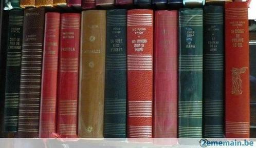 ensemble de livres reliés cuir (ou imitation) TTTB état, Livres, Romans, Utilisé, Enlèvement ou Envoi