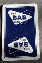 Bier brouwerij speelkaart BAB Brugge, Verzamelen, Ophalen of Verzenden, Zo goed als nieuw