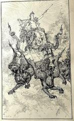 [Sprookjes Feeën] Le Monde Enchanté 1883 Lescure Fraaie band, Antiek en Kunst, Ophalen of Verzenden