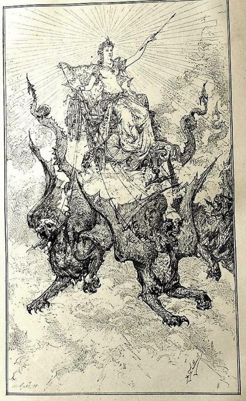 [Sprookjes Feeën] Le Monde Enchanté 1883 Lescure Fraaie band, Antiek en Kunst, Antiek | Boeken en Manuscripten, Ophalen of Verzenden