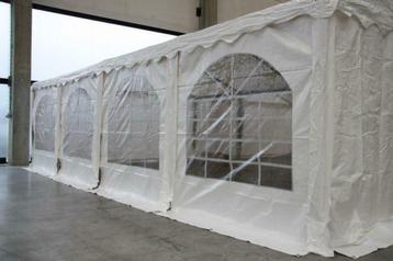 Nieuwe PVC Partytenten met grondframe en dakversteviging 