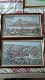 Oude prenten Luik en Dinant, Antiek en Kunst, Curiosa en Brocante