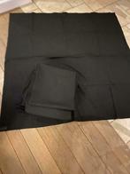 Tafellakens zwart 150 x 150, Comme neuf, Noir, Enlèvement ou Envoi