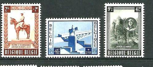 België 1954 20ste verj. Overlijden albert I OBP 938/940**, Postzegels en Munten, Postzegels | Europa | België, Postfris, Orginele gom