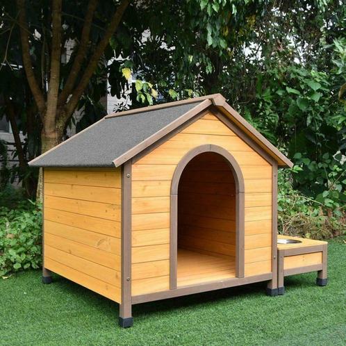 Niche avec gamelles et rangement abri chien niche XXL NEUF, Animaux & Accessoires, Maisons pour chiens, Neuf, Niche à chien, Enlèvement ou Envoi