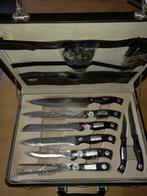 Couteaux cuisine - couverts (fourchettes - couteaux à steak), Comme neuf, Enlèvement