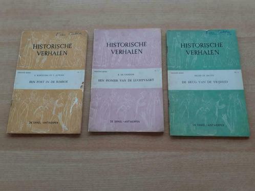 3 HISTORISCHE VERHALEN 1961  de sikkel antwerpen, Antiquités & Art, Antiquités | Livres & Manuscrits, Enlèvement ou Envoi