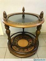 Prachtige vintage ronde bartafel