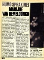 Humo sprak met Marijke Van Hemeldonck., Verzamelen, Tijdschriften, Kranten en Knipsels, Ophalen of Verzenden, 1960 tot 1980, Tijdschrift