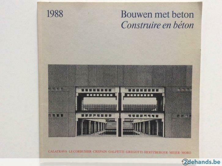 Bouwen met beton / Construire en béton, 1988, Livres, Journaux & Revues, Utilisé, Enlèvement ou Envoi