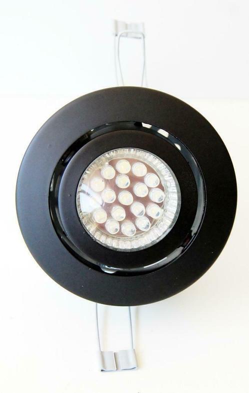 Armature spot orientable laqué noir avec coque de protection, Huis en Inrichting, Lampen | Spots, Zo goed als nieuw, Plafondspot of Wandspot