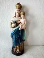 Vlaams religieus beeld Maria/Jezus in gips jaren 50(34cm), Ophalen of Verzenden