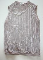 T-SHIRT BLOUSE SANS MANCHES BEIGE ARGENTE TAILLE M, Maat 38/40 (M), La redoute, Beige, Nieuw