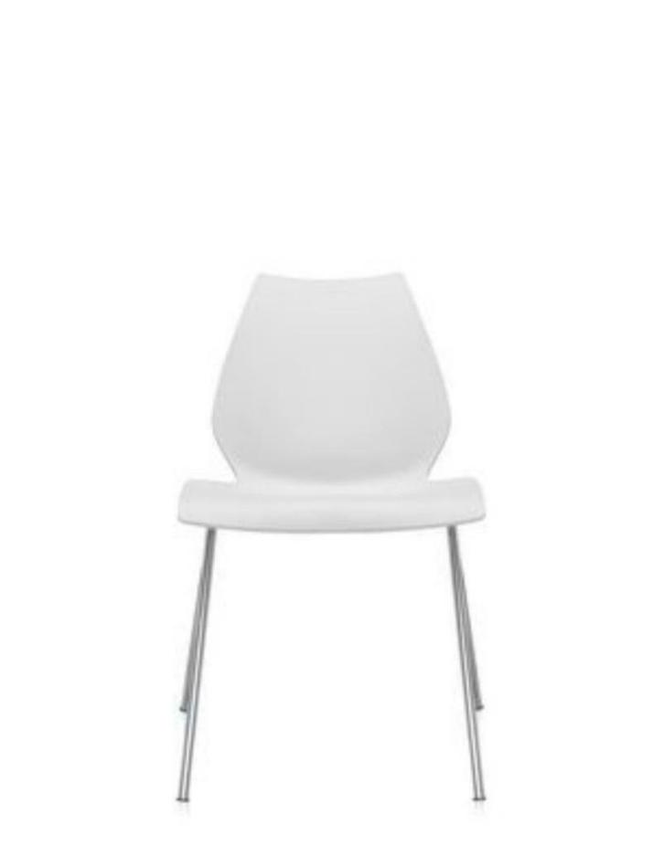 KARTELL MAUI STOEL WIT ZINK, Huis en Inrichting, Fauteuils, Gebruikt, Ophalen