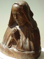 1922 Boudewijn TUERLINCKX Malines buste femme en prière, Antiquités & Art, Art | Sculptures & Bois, Enlèvement