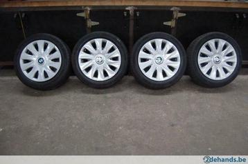 105_  BMW velgen + nieuwe wieldeksels + continental banden beschikbaar voor biedingen
