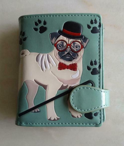 Portefeuille van Shagwear met afbeelding van een Pug, Handtassen en Accessoires, Portemonnees, Nieuw, Ophalen of Verzenden