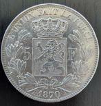 Belgium 1870 - 5 Fr. Zilver - Leopold II - Morin 157 - Pr