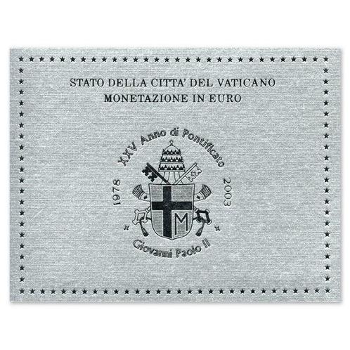 BU set Vaticaan 2003 Blister - 1 cent tm 2 euro, Postzegels en Munten, Munten | Europa | Euromunten, Setje, Overige waardes, Vaticaanstad