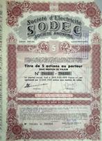 Société d'Electricité SODEC, Enlèvement ou Envoi, 1920 à 1950, Action