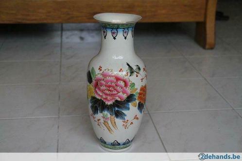 chinese vaas 37 cm met stempel, Huis en Inrichting, Woonaccessoires | Vazen, Zo goed als nieuw, Ophalen of Verzenden