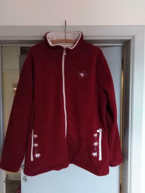 Fleece sweater, Kleding | Dames, Truien en Vesten, Gedragen, Maat 46/48 (XL) of groter, Rood, Ophalen