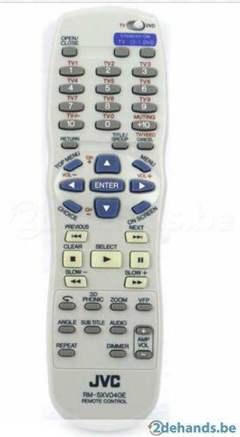 Afstandsbediening Jvc rm-sxv040e, Audio, Tv en Foto, DVD spelers, Gebruikt, Ophalen of Verzenden