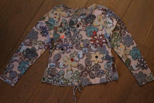 Bloesje - 110 - CARBONE - Perfecte staat! Katoen, Kinderen en Baby's, Kinderkleding | Maat 110, Zo goed als nieuw, Meisje, Shirt of Longsleeve