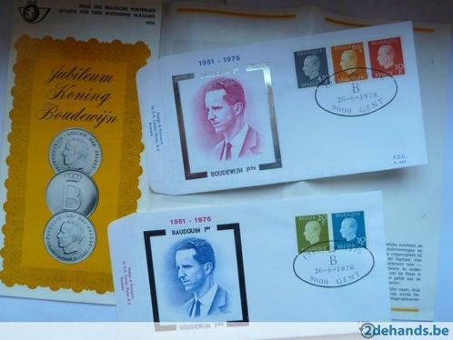 Dag enveloppen Koning Boudewijn 1976, Postzegels en Munten, Postzegels | Europa | België, Ophalen