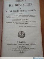 1828 - exercices de dévotion Saint Louis de Gonzague, Antiquités & Art