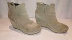 173B* ESPRIT jolis boots beige en daim (39), Beige, Envoi, Neuf, Bottes hautes