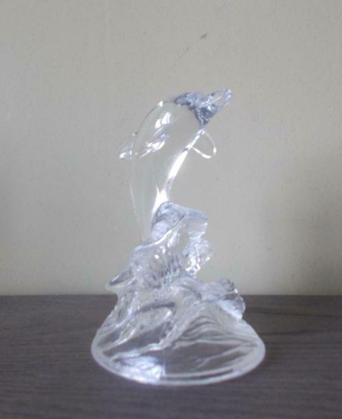 Cristal d'Arques beeld van een dolfijn: In mooie staat, Antiek en Kunst, Antiek | Glaswerk en Kristal, Ophalen of Verzenden