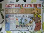 Speciale Kuifje krant "Gazet van Antwerpen" 2004 - NIEUW!!!, Boeken, Tijdschriften en Kranten, Krant, Ophalen of Verzenden, Zo goed als nieuw