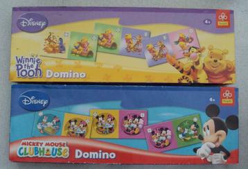 2 Domino's"Mickey Mouse & Winnie The Pooh" van Disney., Enlèvement ou Envoi, Utilisé