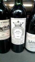 fles wijn 1985 chateau marquis d'alesme ref12003088, Verzamelen, Gebruikt, Frankrijk, Ophalen of Verzenden, Rode wijn
