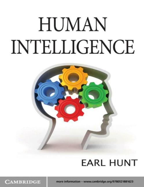 Human Intelligence (Earl Hunt) volledige boek in PDF, Boeken, Studieboeken en Cursussen, Nieuw, Hoger Onderwijs, Ophalen of Verzenden