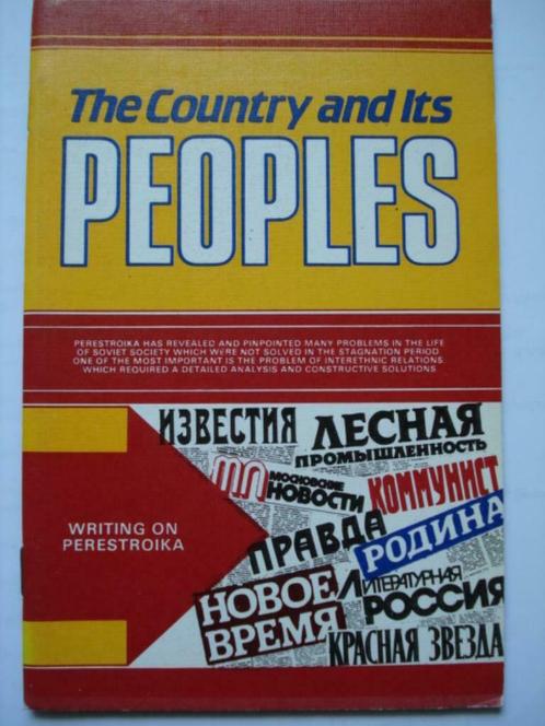 1. The Country and Its Peoples. Writing on Perestroika USSR, Livres, Politique & Société, Comme neuf, Société, Envoi