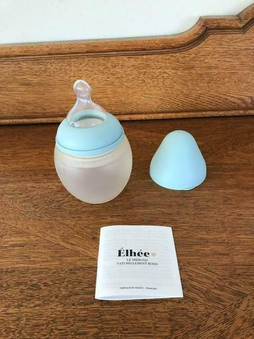 Elhée silicone fles Bibrond + 2 speentjes maat 2, Enfants & Bébés, Aliments pour bébé & Accessoires, Comme neuf, Autres types
