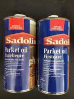 Sadolin set/2 x 1 L parket oil Firstcare olie en onderhoud, Nieuw, Lak, Ophalen of Verzenden, Minder dan 5 liter