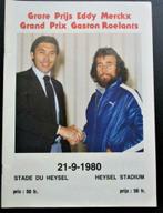 Grand Prix Eddy Merckx et Gaston Roelants 21-9-1980, Course à pied et Cyclisme, Utilisé, Enlèvement ou Envoi