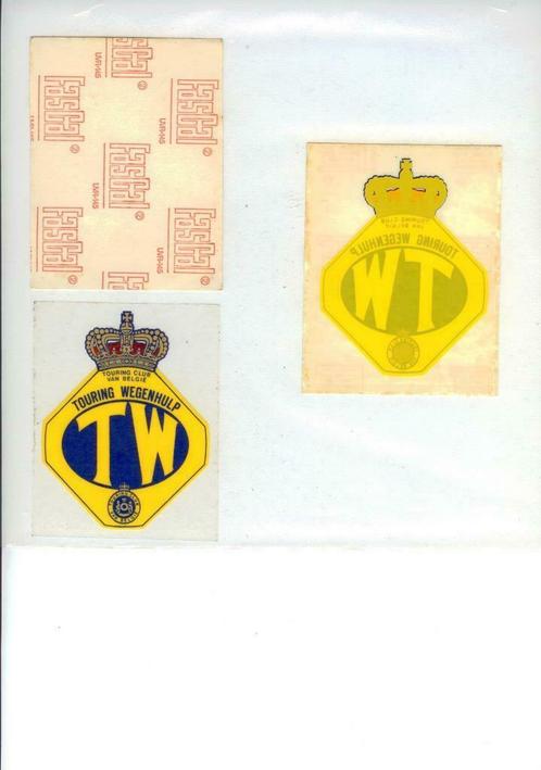 zelfklever-raamsticker touring wegenhulp (vintage nos), Verzamelen, Stickers, Nieuw, Ophalen of Verzenden
