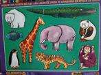puzzle en carton avec 9 animaux