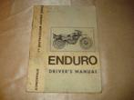 ENDURO CZ 250 Ancien Manuel du Propriétaire, Motoren, Handleidingen en Instructieboekjes, Overige merken